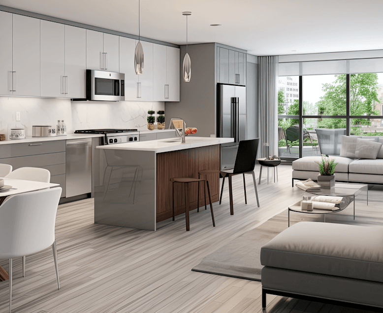 깔끔하게 정리된 주방